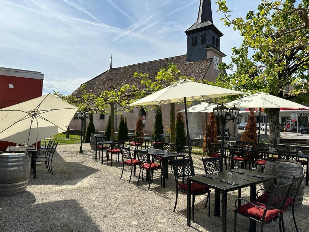 Au Boeuf Rouge Hotel Crassier Buitenkant foto